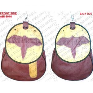 Meroon+Tan Leather Nubuck Hawking Bags (ABI-8016)