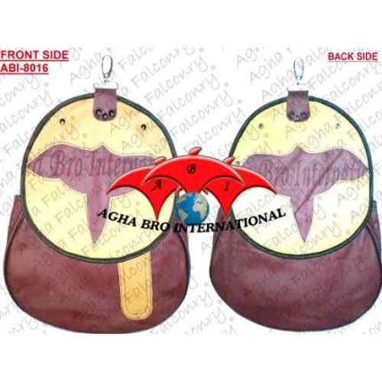 Meroon+Tan Leather Nubuck Hawking Bags (ABI-8016)