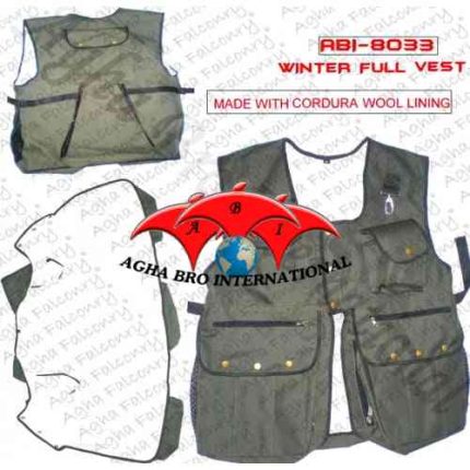 Cordura Falconry Winter Waistcoat/Full Vest (ABI-8033)