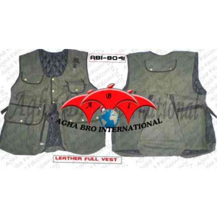 Leather Falconry Waistcoat/Full Vest (ABI-8041)