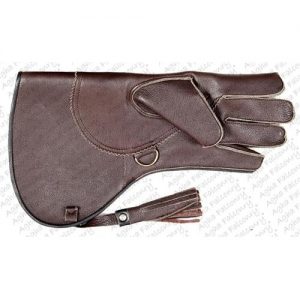 Dark Brown Cowhide Falconry Glove (ABI-1033)