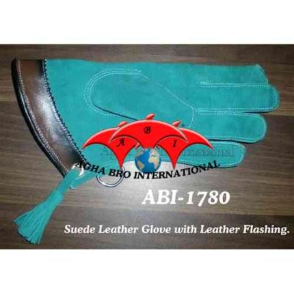 Suede Leather Glove with Flashing (ABI-1780)