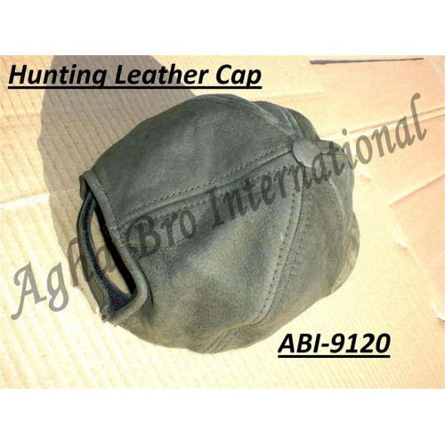 Leather Nubuck Hunting Cap (ABI-9120)