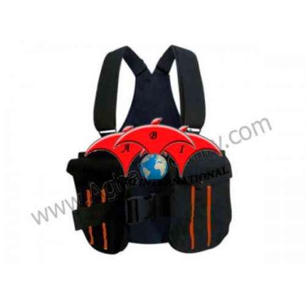 Falconry Black with Orange Lines Cordura Vest (ABI-8900)